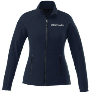 UVA Health System Poly Fleece Full Zip Jacket Womens - Navy