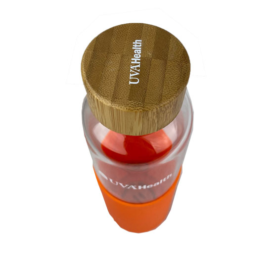 UVA Health System 20 Oz. Glass Bottle Orange - 10 POINTS