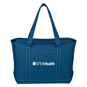 UVA Health System Tote, Large Canvas Navy - 16 POINTS