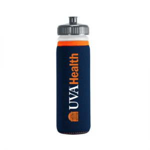 UVA Health System Sport Bottle w/ Sleeve Navy - 5 POINTS