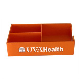 UVA Health System Orange Desk Tray - 5 POINTS