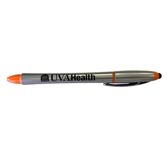 UVA Health System Highlighter Pen, Stylus Orange - 1 POINT