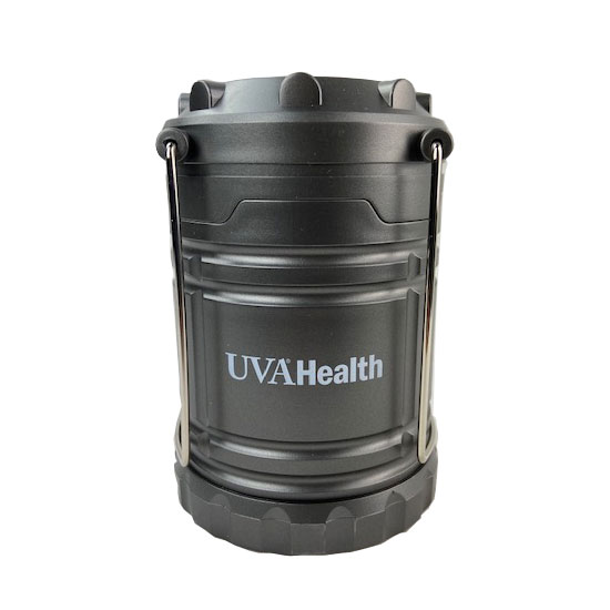 UVA Health System Lantern, Popup Gunmetal - 8 POINTS