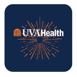 UVA Health System Coaster, Square 4" Full Color Imprint - 1 POINT