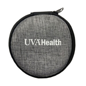 UVA Health System Tech Travel Case Grey White Imprint - 2 POINTS