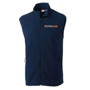Mens Summit Navy Micro Fleece Vest – 34 POINTS